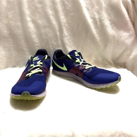 Nike Racing XC Track & Field Spikes Running Shoes Purple/Blue 10.5M - Picture 1 of 7